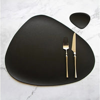 Table Mat Table Mat Placemat Table Mat Heat Insulation PU Leather Placemats Coaster Bowl Kitchen Non-slip