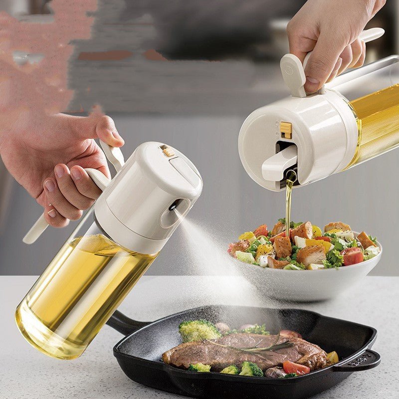 2 In 1 Oil Sprayer Bottle BBQ Cooking Oil Dispenser Olive Oil Pourers Sprayer Kitchen Baking Oil Mister Vinegar Bottle from Quietasty - High - quality SPICE ESSENTIALS
