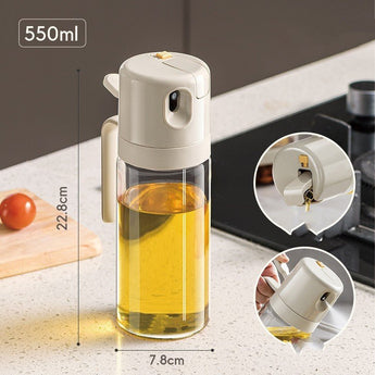2 In 1 Oil Sprayer Bottle BBQ Cooking Oil Dispenser Olive Oil Pourers Sprayer Kitchen Baking Oil Mister Vinegar Bottle from Quietasty - High - quality SPICE ESSENTIALS