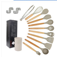 kitchen utensils silicone cooking spoon shovel cookware set