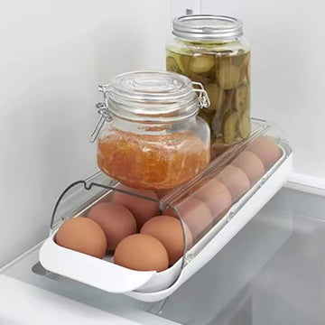 Refrigerator Egg Storage Rack Rolling Egg Dispenser