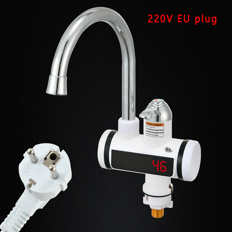 Water Heating Faucet 3000w Instant Hot Electric Faucet Water Heating Tap With LED Display EU Plug 220V Tempreature Faucet