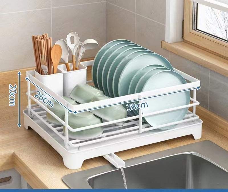 Kitchen Storage Rack Multi-functional Draining Bowl Rack Bowl Dish Tableware Storage Iron Dish Rack Sink Draining Bowl Rack