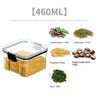 Food Grade Grains Sealed Plastic Cans Transparent Stackable Refrigerator Preservation Storage Box from Quietasty - High - quality FRESHNESS SAVERS