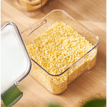 Food Grade Grains Sealed Plastic Cans Transparent Stackable Refrigerator Preservation Storage Box from Quietasty - High - quality FRESHNESS SAVERS