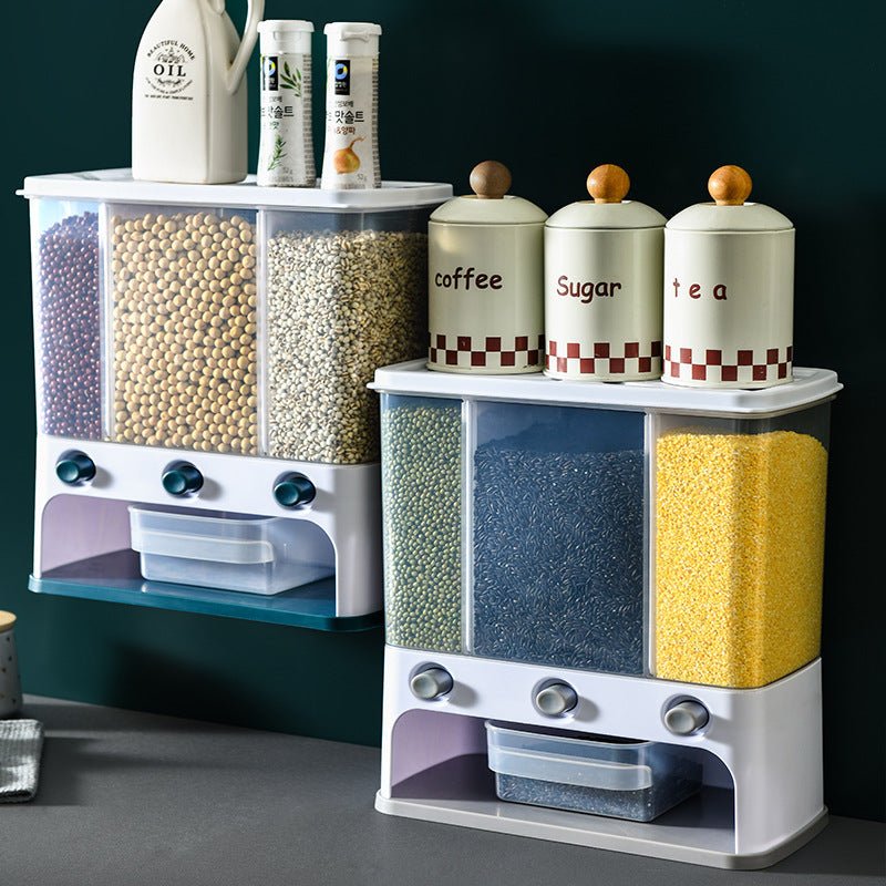 Food Storage Box Plastic Clear Container Wall - mounted Grain Storage Box for Whole Grains Kitchen Storage Container from Quietasty - High - quality COOKWARE ESSENTIALS