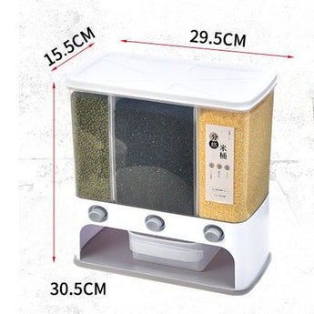 Food Storage Box Plastic Clear Container Wall - mounted Grain Storage Box for Whole Grains Kitchen Storage Container from Quietasty - High - quality COOKWARE ESSENTIALS