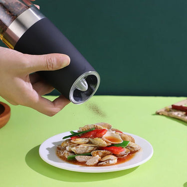 Gravity Induction Electric Pepper Grinder Automatic Sea Salt Pepper Grinder Stainless Steel Mill With Adjustable Thickness from Quietasty - High - quality SPICE ESSENTIALS
