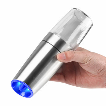 Gravity Induction Electric Pepper Grinder Automatic Sea Salt Pepper Grinder Stainless Steel Mill With Adjustable Thickness from Quietasty - High - quality SPICE ESSENTIALS