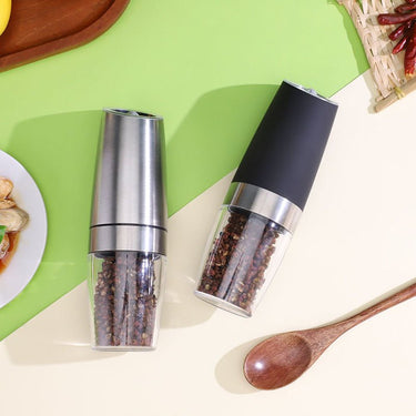 Gravity Induction Electric Pepper Grinder Automatic Sea Salt Pepper Grinder Stainless Steel Mill With Adjustable Thickness from Quietasty - High - quality SPICE ESSENTIALS