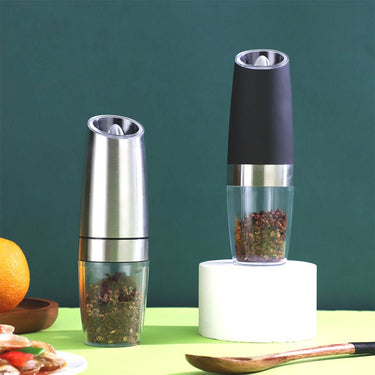 Gravity Induction Electric Pepper Grinder Automatic Sea Salt Pepper Grinder Stainless Steel Mill With Adjustable Thickness from Quietasty - High - quality SPICE ESSENTIALS