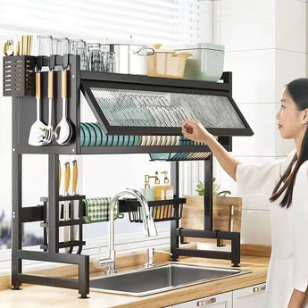 Kitchen Sink Storage Stand Surface Washed Bowl And Chopstick Rack Storage Household Drain Basket Rack from Quietasty - High - quality KITCHEN DRYWARE