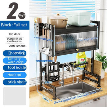 Kitchen Sink Storage Stand Surface Washed Bowl And Chopstick Rack Storage Household Drain Basket Rack from Quietasty - High - quality KITCHEN DRYWARE