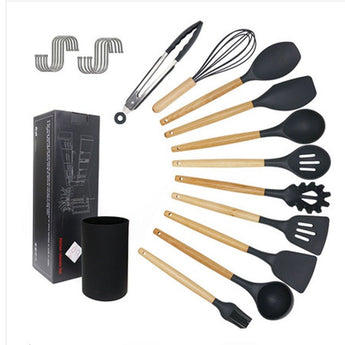 kitchen utensils silicone cooking spoon shovel cookware set from Quietasty - High - quality COOKWARE ESSENTIALS