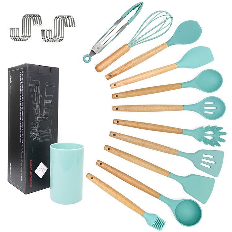 kitchen utensils silicone cooking spoon shovel cookware set from Quietasty - High - quality COOKWARE ESSENTIALS