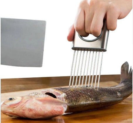 Multifunction Stainless Steel Onion Cutter Chopper Slicer Vegetable Cutting Loose Meat Lemon Tomato Slicing Gadget from Quietasty - High - quality COOKWARE ESSENTIALS