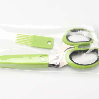 Multifunctional Muti - Layers Stainless Steel Knives Multi - Layers Kitchen Scissors Scallion Cutter Herb Laver Spices Cook Tool Cut from Quietasty - High - quality COOKWARE ESSENTIALS