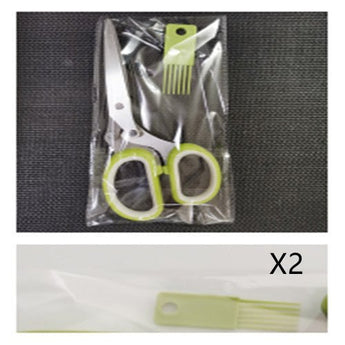 Multifunctional Muti - Layers Stainless Steel Knives Multi - Layers Kitchen Scissors Scallion Cutter Herb Laver Spices Cook Tool Cut from Quietasty - High - quality COOKWARE ESSENTIALS