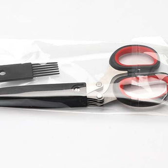 Multifunctional Muti - Layers Stainless Steel Knives Multi - Layers Kitchen Scissors Scallion Cutter Herb Laver Spices Cook Tool Cut from Quietasty - High - quality COOKWARE ESSENTIALS