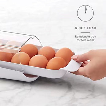 Refrigerator Egg Storage Rack Rolling Egg Dispenser from Quietasty - High - quality FRESHNESS SAVERS