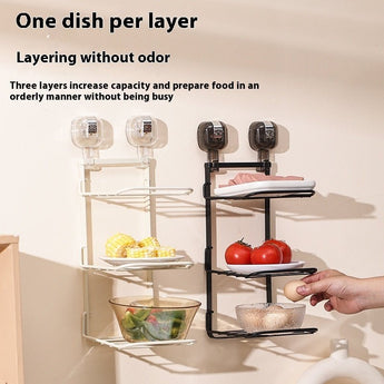 Suction Cup Kitchen Dish Rack Wall Hanging from Quietasty - High - quality HOME COMFORTS