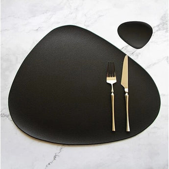 Table Mat Table Mat Placemat Table Mat Heat Insulation PU Leather Placemats Coaster Bowl Kitchen Non - slip from Quietasty - High - quality DINING ELEGANCE