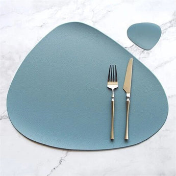 Table Mat Table Mat Placemat Table Mat Heat Insulation PU Leather Placemats Coaster Bowl Kitchen Non - slip from Quietasty - High - quality DINING ELEGANCE