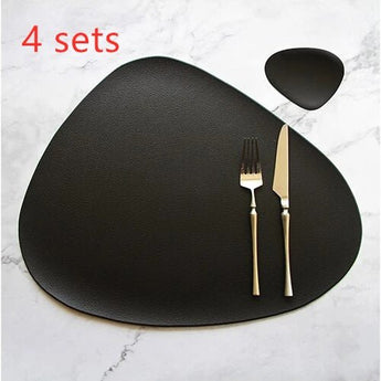 Table Mat Table Mat Placemat Table Mat Heat Insulation PU Leather Placemats Coaster Bowl Kitchen Non - slip from Quietasty - High - quality DINING ELEGANCE
