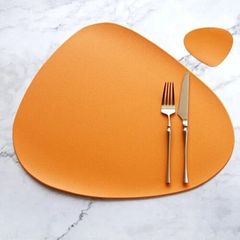 Table Mat Table Mat Placemat Table Mat Heat Insulation PU Leather Placemats Coaster Bowl Kitchen Non - slip from Quietasty - High - quality DINING ELEGANCE