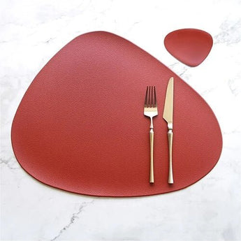 Table Mat Table Mat Placemat Table Mat Heat Insulation PU Leather Placemats Coaster Bowl Kitchen Non - slip from Quietasty - High - quality DINING ELEGANCE
