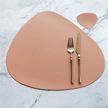 Table Mat Table Mat Placemat Table Mat Heat Insulation PU Leather Placemats Coaster Bowl Kitchen Non - slip from Quietasty - High - quality DINING ELEGANCE