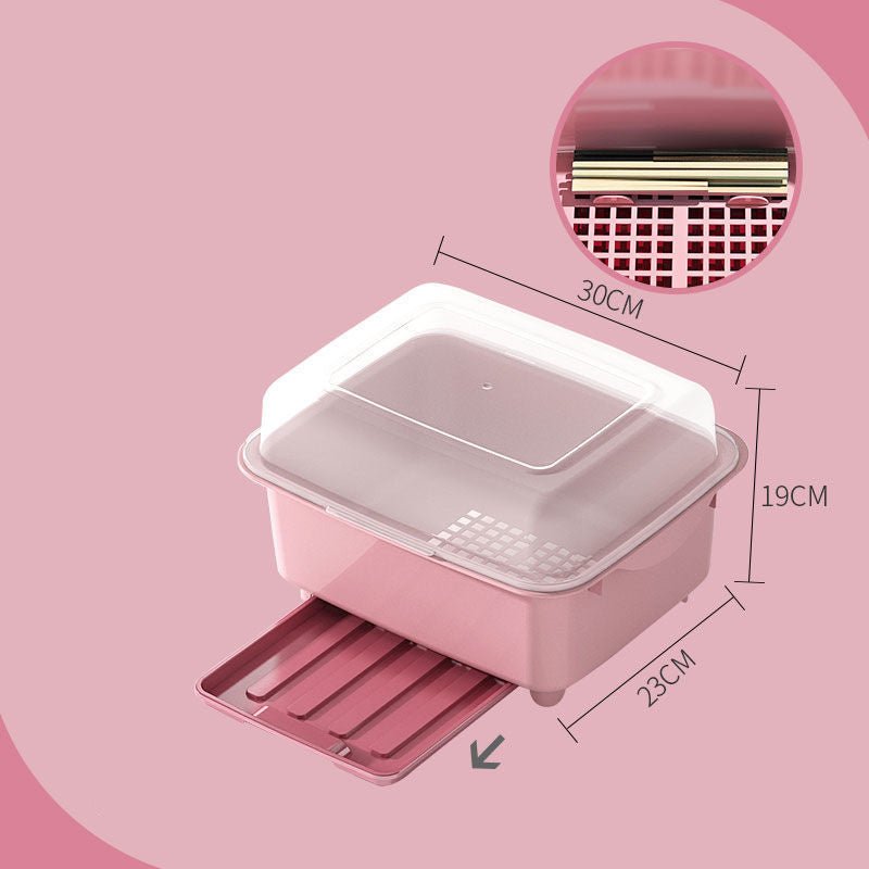 Tableware Storage Box Drain Dish Rack Kitchen Household Cup Holder Dish Rack Plastic from Quietasty - High - quality KITCHEN DRYWARE