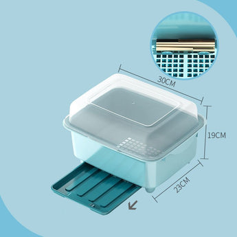 Tableware Storage Box Drain Dish Rack Kitchen Household Cup Holder Dish Rack Plastic from Quietasty - High - quality KITCHEN DRYWARE