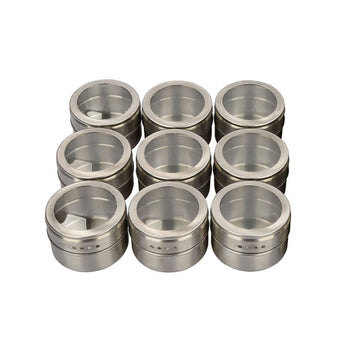Visible stainless steel spice jar from Quietasty - High - quality SPICE ESSENTIALS