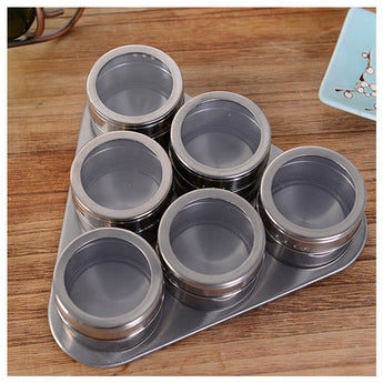 Visible stainless steel spice jar from Quietasty - High - quality SPICE ESSENTIALS