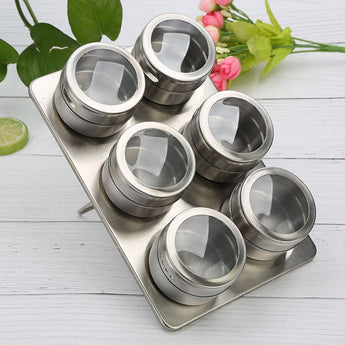 Visible stainless steel spice jar from Quietasty - High - quality SPICE ESSENTIALS