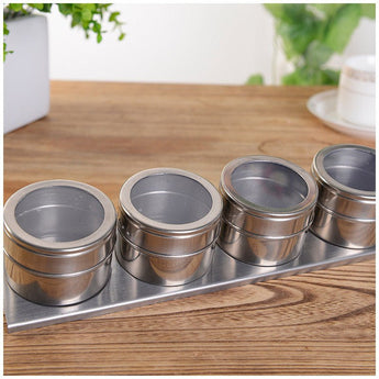 Visible stainless steel spice jar from Quietasty - High - quality SPICE ESSENTIALS