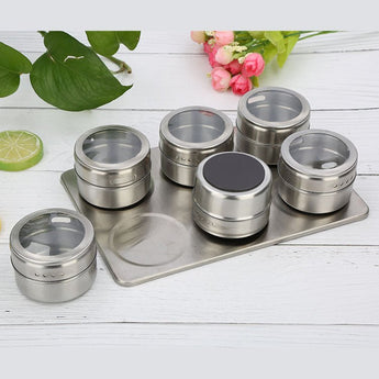 Visible stainless steel spice jar from Quietasty - High - quality SPICE ESSENTIALS