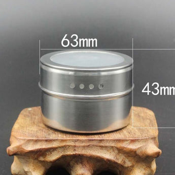 Visible stainless steel spice jar from Quietasty - High - quality SPICE ESSENTIALS