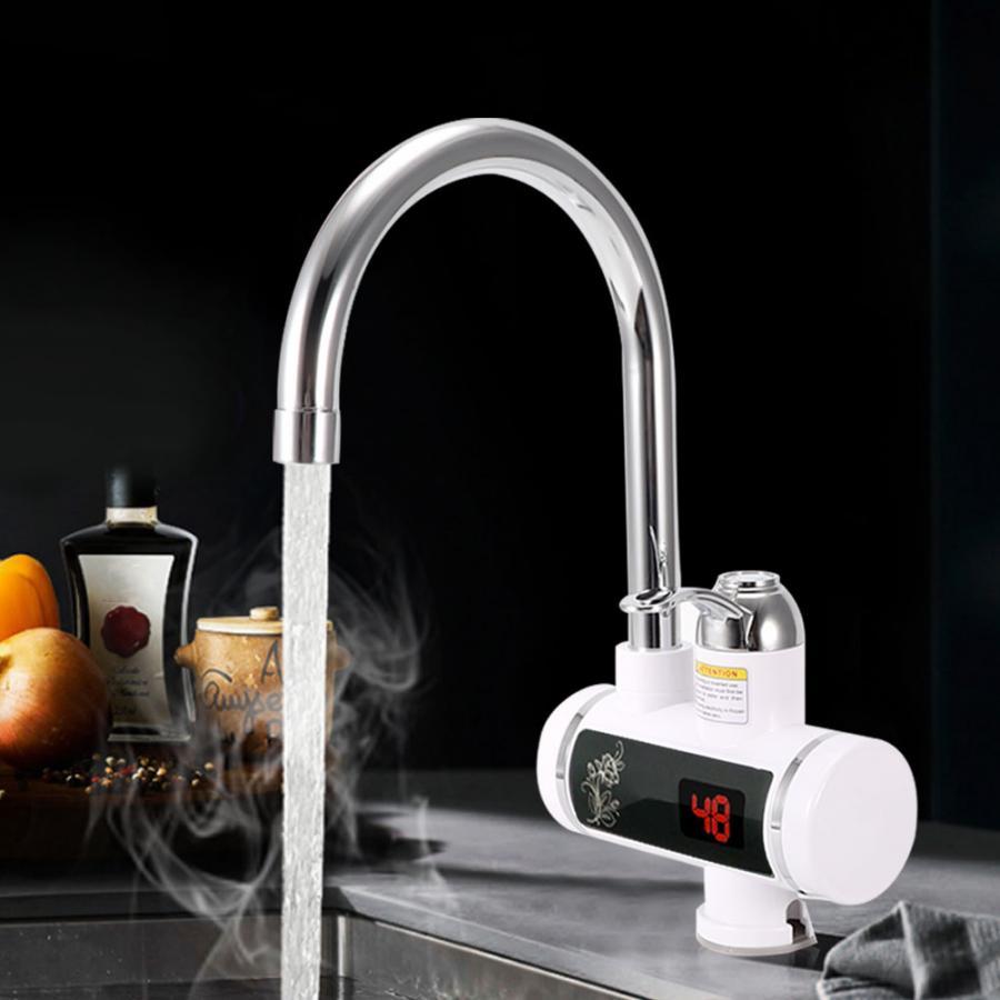 Water Heating Faucet 3000w Instant Hot Electric Faucet Water Heating Tap With LED Display EU Plug 220V Tempreature Faucet from Quietasty - High - quality DINING ELEGANCE
