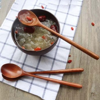 Wooden Soup Spoon Eco Friendly Tableware Natural Elli from Quietasty - High - quality COOKWARE ESSENTIALS