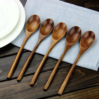 Wooden Soup Spoon Eco Friendly Tableware Natural Elli from Quietasty - High - quality COOKWARE ESSENTIALS